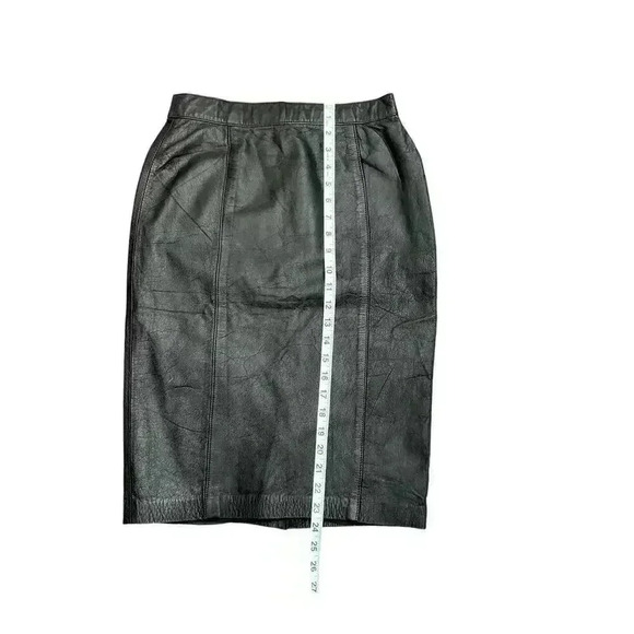 Elizabeth 100% Shell Genuine Leather Black Size 7/8 - Picture 4 of 8